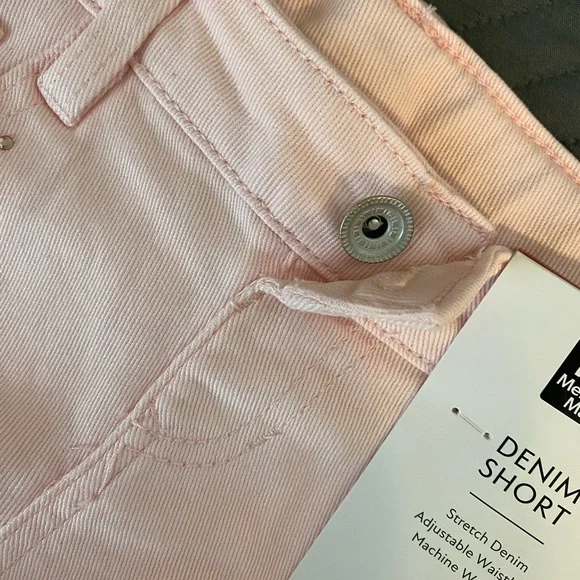 Pink Kids Jean Shorts with Adjustable Waistband - Picture 5 of 9